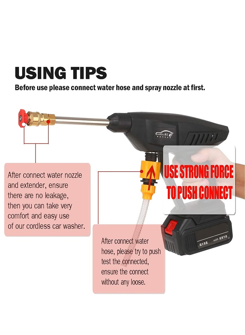 Cordless Electric High Pressure Washer Multicolour 9meter - Image 3