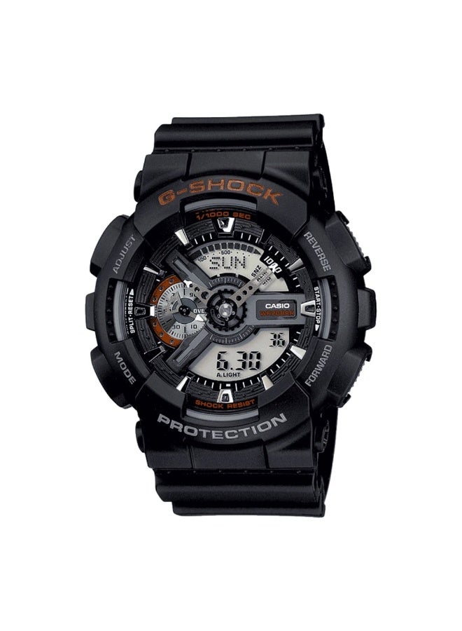 Casio G-Shock GA-110-1ADR Ana-Digi World Time Black Dial Men's Watch - Image 1