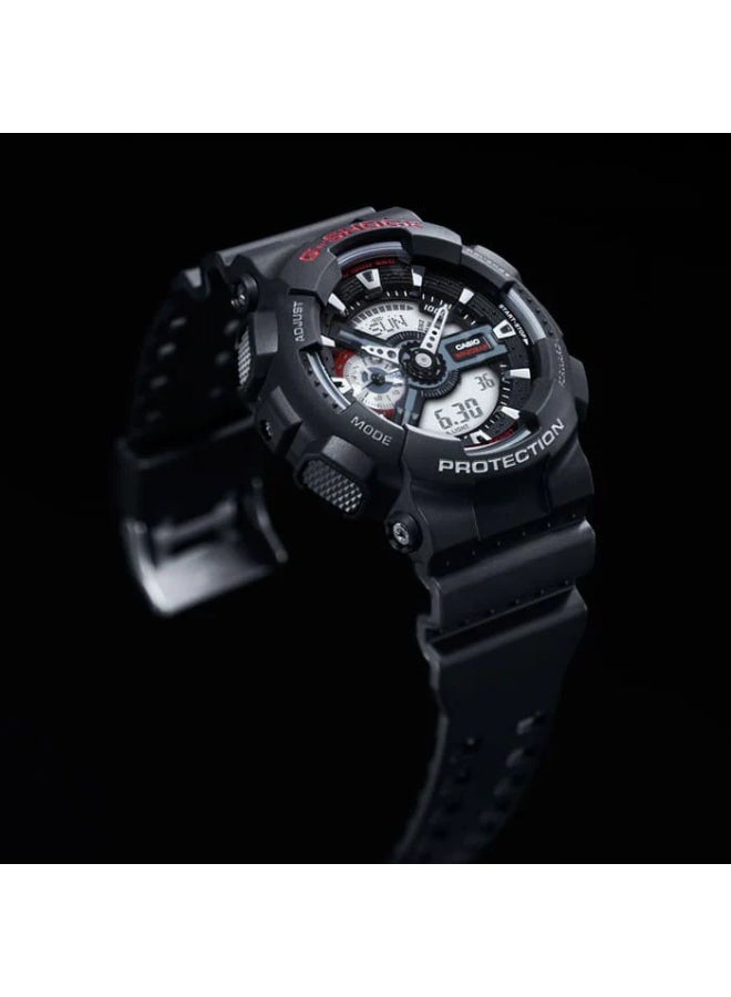 Casio G-Shock GA-110-1ADR Ana-Digi World Time Black Dial Men's Watch - Image 2