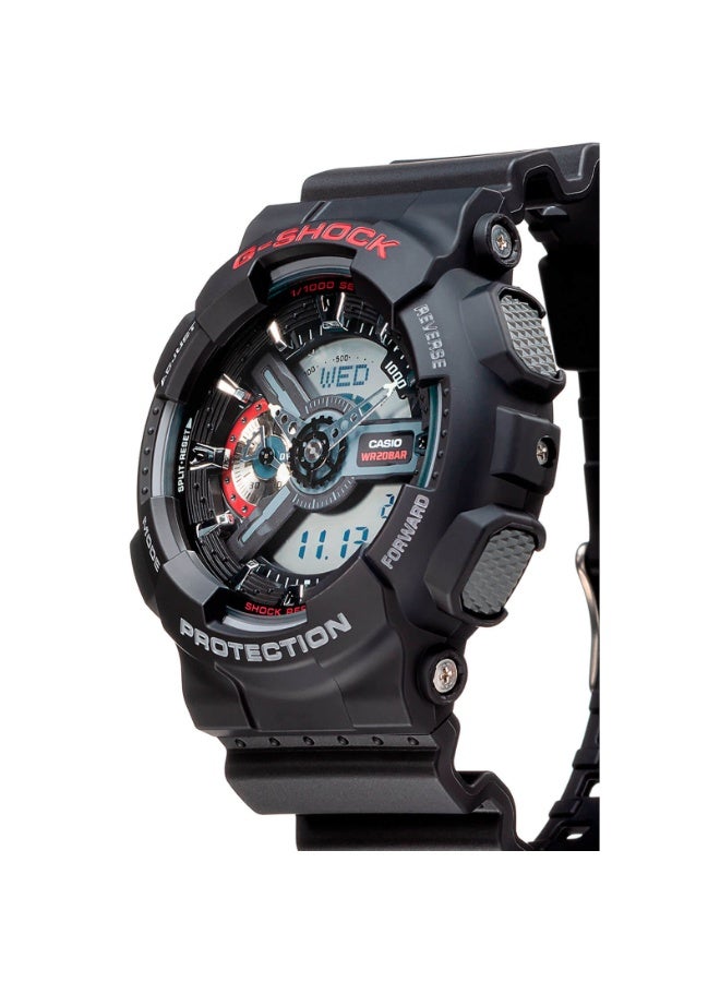 Casio G-Shock GA-110-1ADR Ana-Digi World Time Black Dial Men's Watch - Image 3