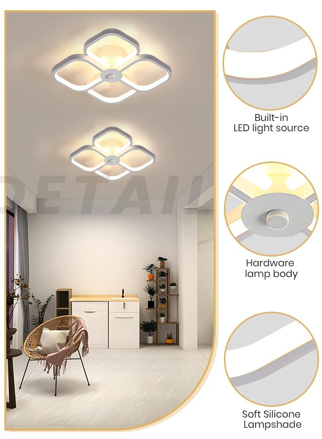 YATAI LIGHTING Modern Ceiling Light, Dimmable LED Multi-Square Flush Mount Ceiling and Wall Lamp, 32W Acrylic and Aluminum Lighting Fixture for Living Room Bedroom Kitchen Dining Room - Image 4