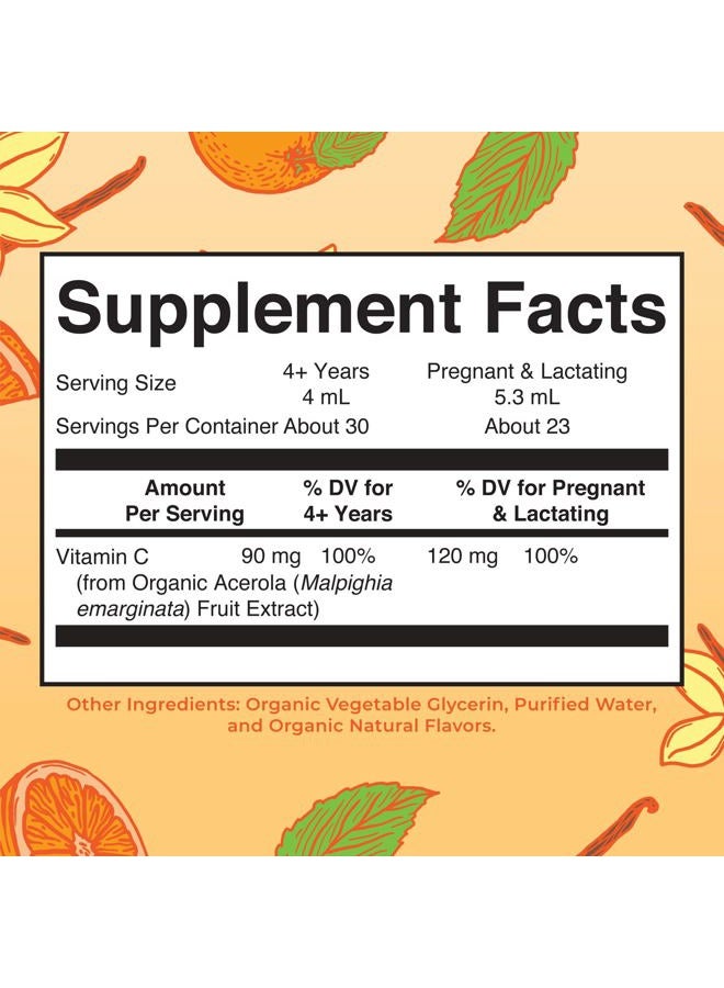 MaryRuth Organics Organic Vitamin C Supplement | Liquid Vitamin C Liquid Drops for Adults & Kids | Immune Support Supplement for Overall Health | Vegan | Non-GMO | Gluten Free | 4 Fl Oz  - Image 2
