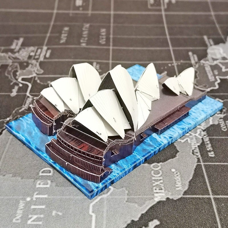 Steel Golem Europe Oceania Building Love Iron Metal Puzzle 3D Three-Dimensional Manual Diy Assembly - Image 4