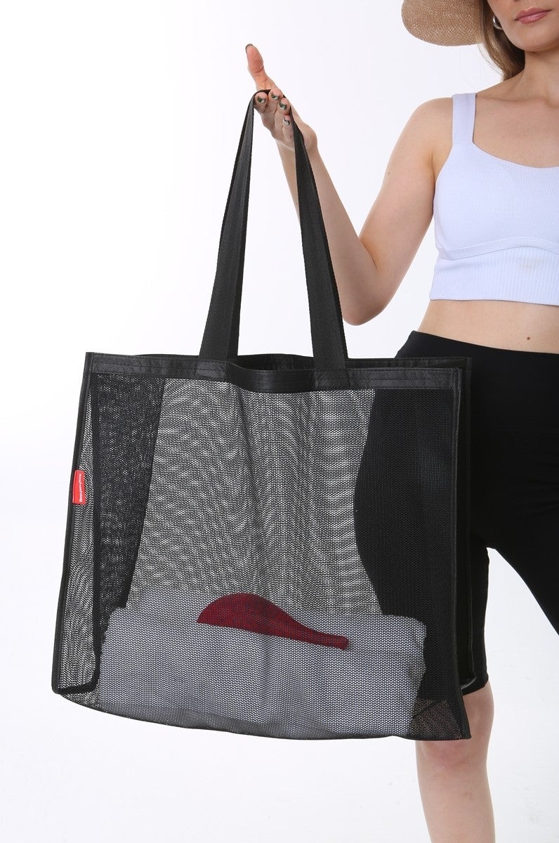 Baghashtag Black Mesh Bag  - Image 3