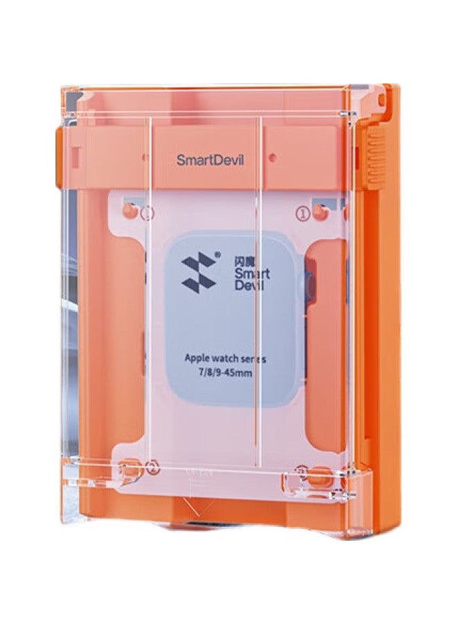 SmartDevil Apple Watch S9/8/7 Protective Film Apple Watch Film Dustproof Warehouse 45Mm Hd Anti-Fall Anti-Fingerprint Curved Crystal Film 1 Piece Pack - Image 1