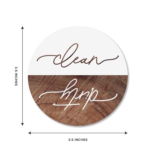 ThreeKin Collective ThreeKin Clean/Dirty Magnet for Dishwasher, Kitchen Gadget Gift, Easy-to-Read Strong Magnetic Indicator Sign for Home Decor and Organization - Image 3