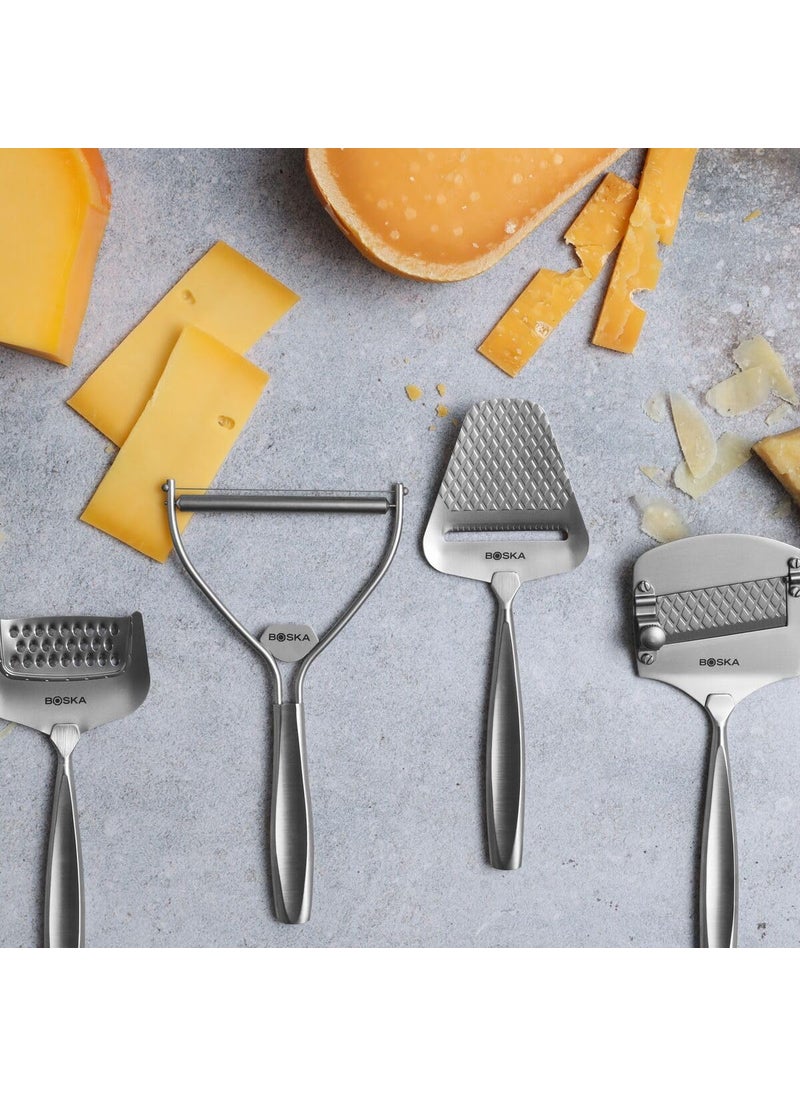 BOSKA Boska Cheese Slicer with Wire  Monaco For All Types of Cheese  Handheld Cheese Cutter  For Kitchen Cooking  NonStick Silver  3 Replacement Wires  Dishawasher Safe  - Image 5