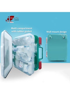 King Mariot 326 Pcs First Aid Kit | Size 33x30x9cm | Quality Medical Supplies | Wall or Cabinet Mountable | Multi-Compartment Organizer | Meets OSHA ANSI ISO 1-2009 Guidelines  - Image 3