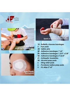 King Mariot 326 Pcs First Aid Kit | Size 33x30x9cm | Quality Medical Supplies | Wall or Cabinet Mountable | Multi-Compartment Organizer | Meets OSHA ANSI ISO 1-2009 Guidelines  - Image 4