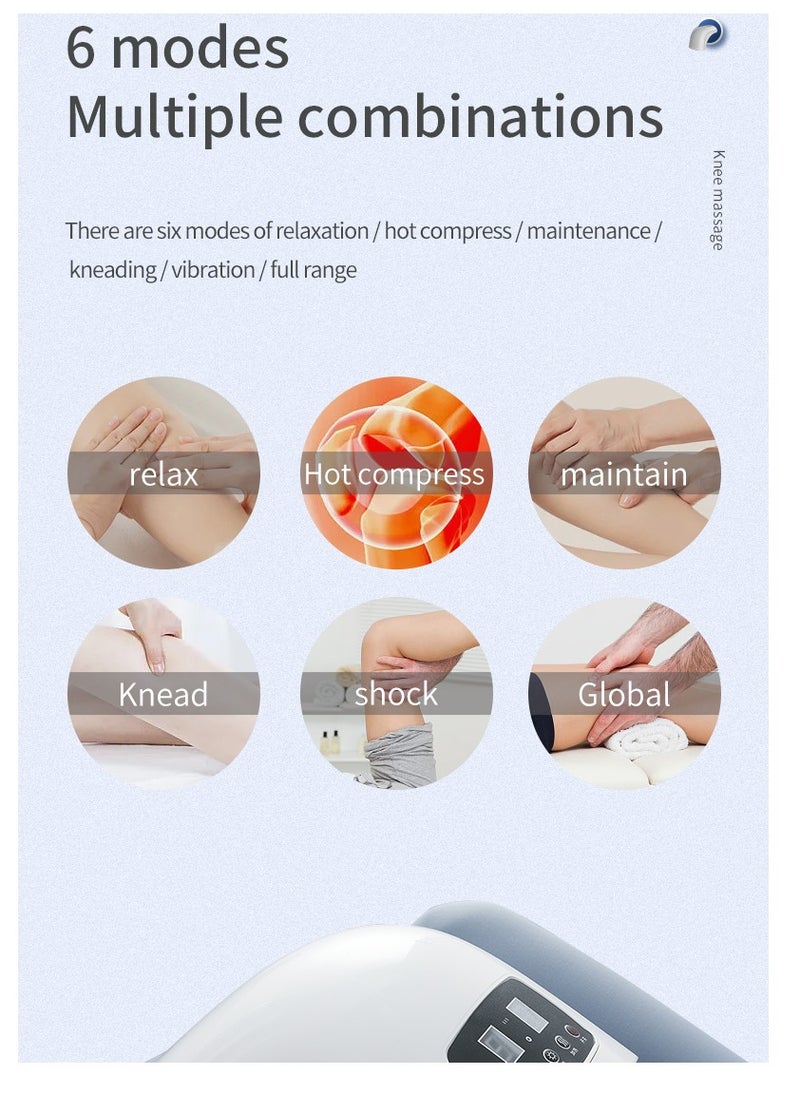 Relax Smart - Wireless Knee Massager, Infrared Heat and Vibration Knee Pain Relief for Swelling Stiff Joints, Stretched Ligament and Muscles Injuries - Image 1