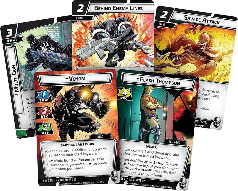 Fantasy Flight Games Marvel Champions The Card Game Venom HERO PACK - Superhero Strategy Game  Cooperative Game for Kids and Adults  Ages 14+  1-4 Players  45-90 Minute Playtime  Made by Fantasy Flight Games - Image 3