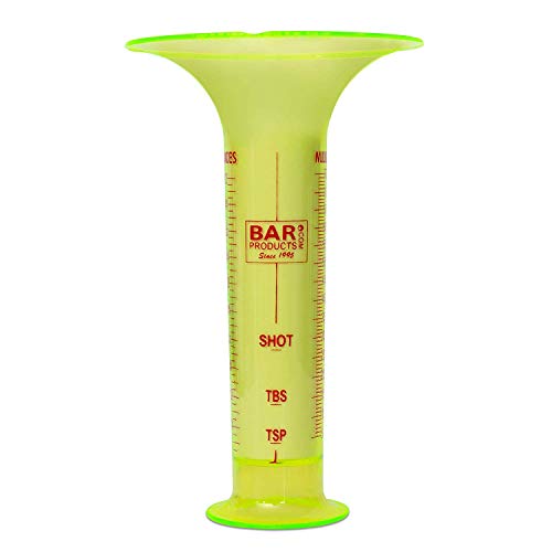 CYPRESS SUNRISE Pour Tester for Bartenders  Liquid Measuring Tool w 1 Ounce Shot Line and Measurements up to 25 Oz 75ml  Fits in Shaker Tin  Use for Restaurant Bar Training and Testing Kits 