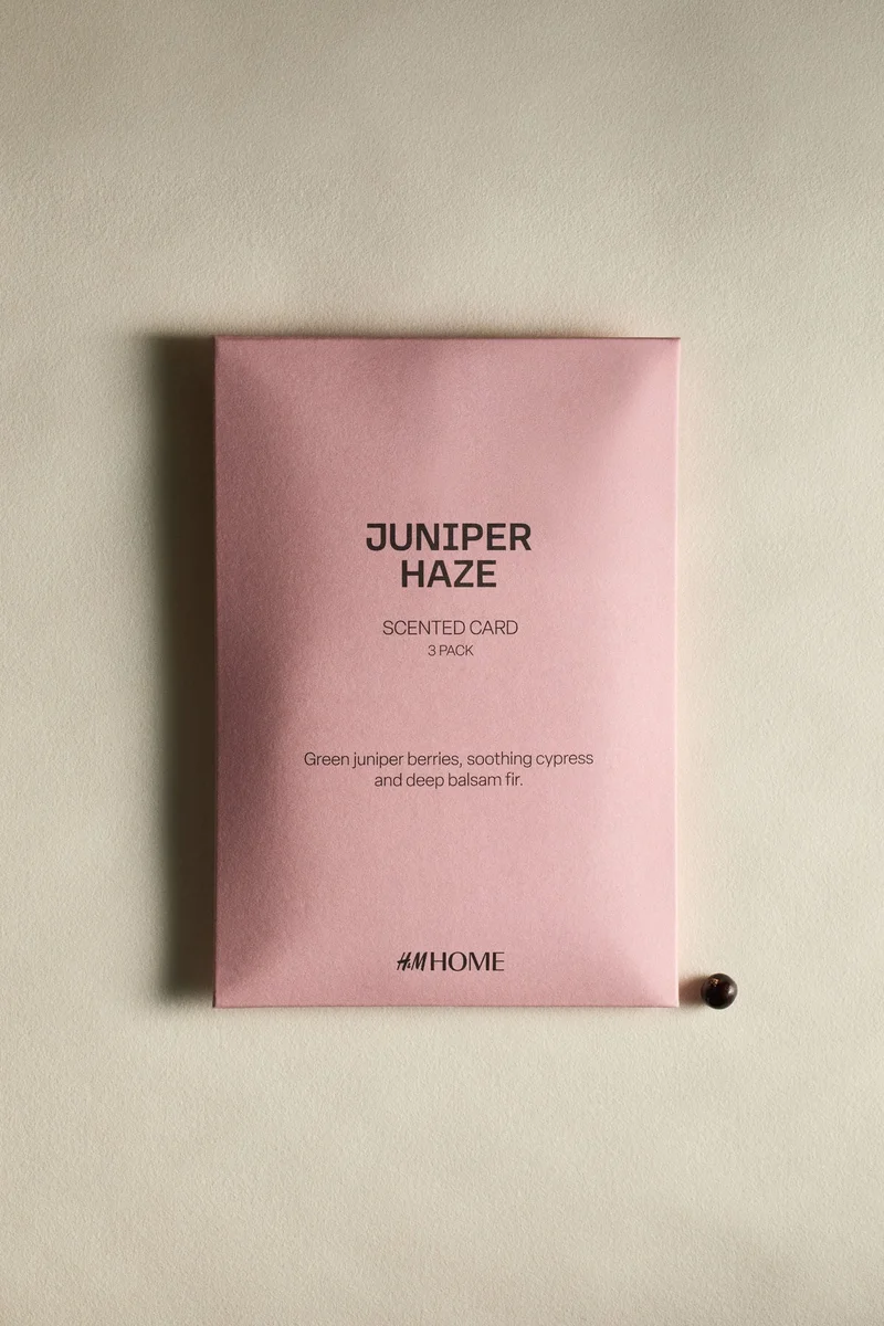 H&M 3-pack scented cards