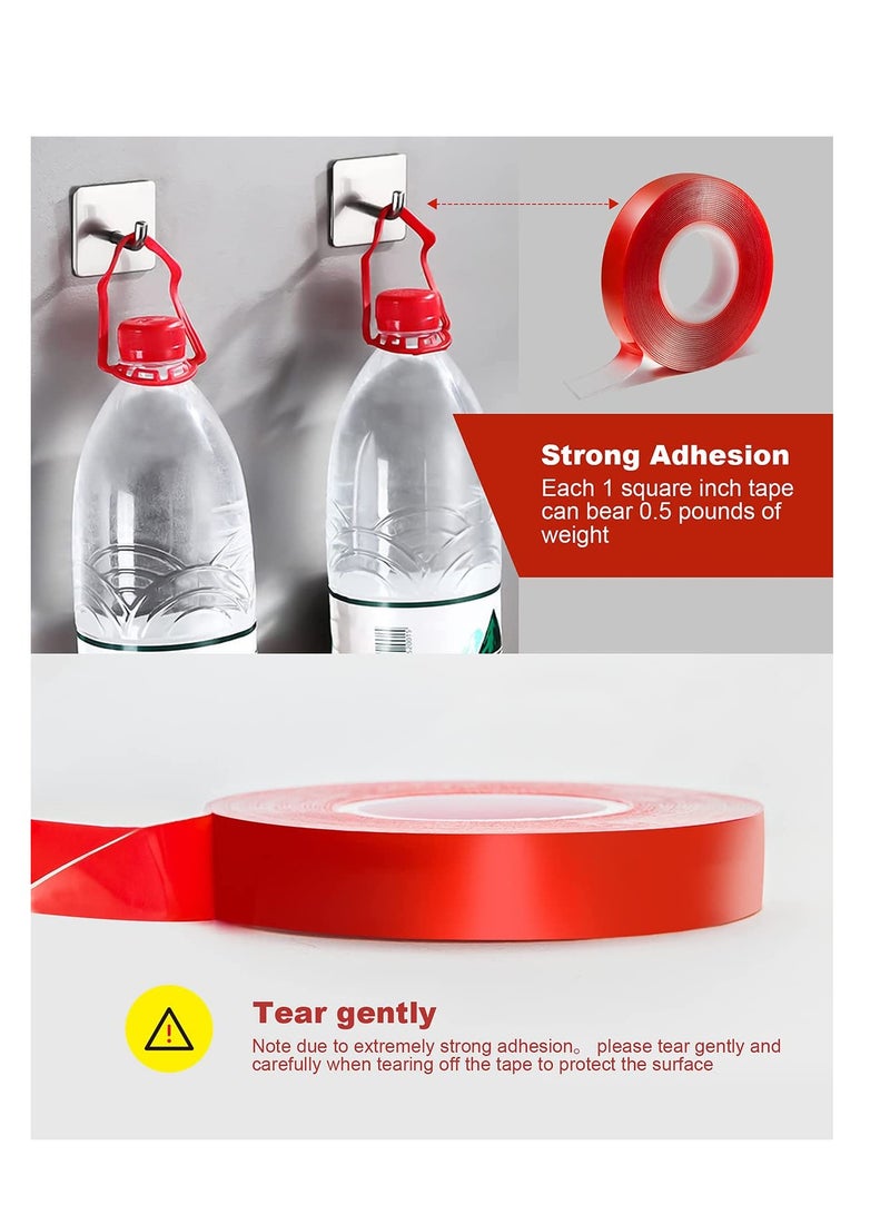 Zikra 2 Pack Double Sided Tape Acrylic Double Sided Tape Heavy Duty, 0.59in16.4ft Strong Adhesive Removable Double Sided Mounting Tape - Image 3