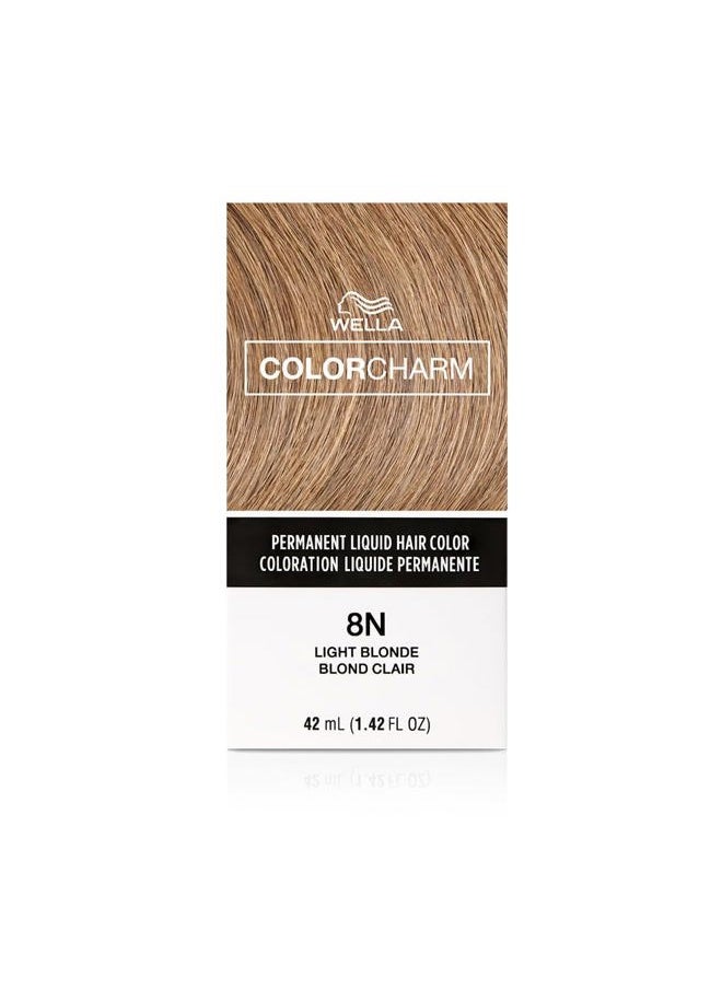 Nurse Jamie COLORCHARM Permanent Liquid Hair Color for Gray Coverage| 8N Light Blonde | 1.4 Fl Oz  - Image 1