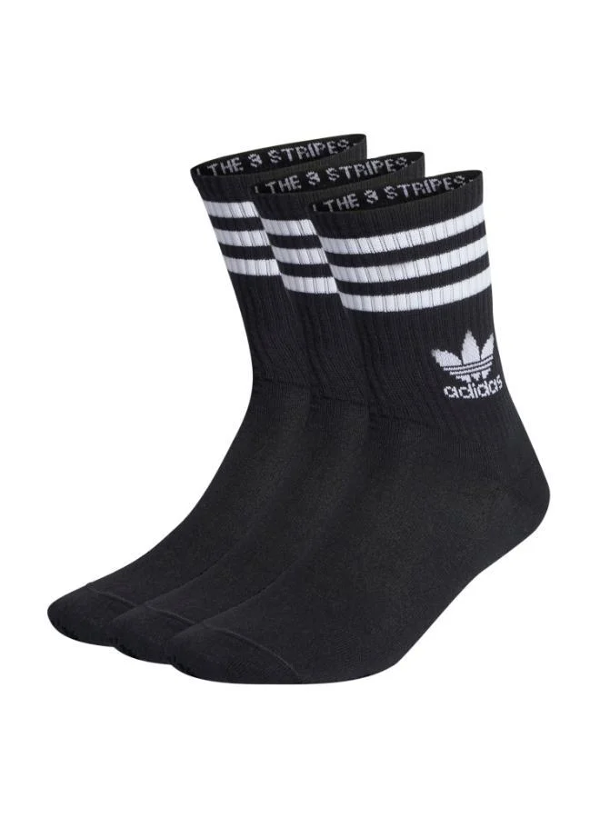 Mid Cut Crew Socks 3 Pairs