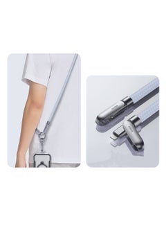 XUNDD XUNDD Crossbody Lanyard with Built-in Cable (USB-C Compatible with Lightning) 27W Charging Cable, Body Neck Lanyard for Compatible with iPhone 14 Pro Max, iPhone 14 Plus, 14 Pro, iPhone 13 Pro Max, 13 Pro, etc (1.2M)  - Image 1
