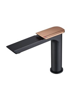 DANUBE HOME Milano Sina Basin Mixer Matt Black W/Handle Rose Gold– Made In China 