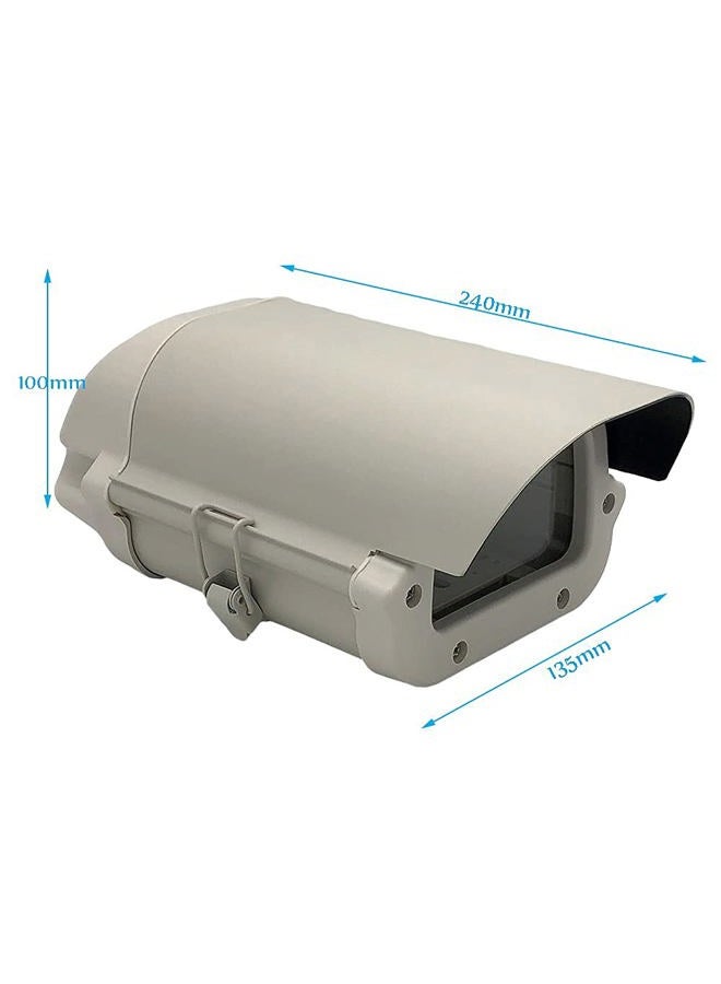 OwlCat 6inch Security CCTV Camera Housing Case Clear Glass Without Lens Cutout Surveillance Shell Outdoor Waterproof Enclosure Aluminium Alloy Cover, 240mm x 135mm x 100mm, 6006A - Image 4