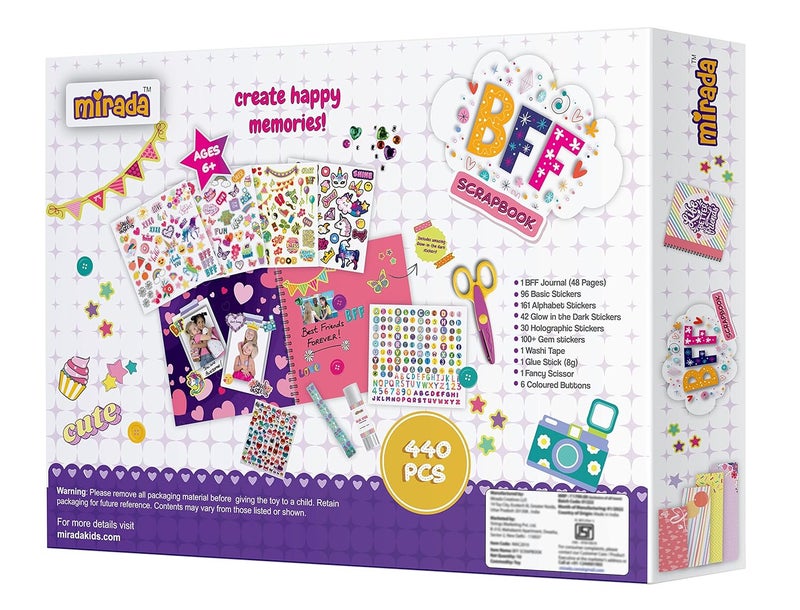 Mirada Art & Craft,BFF Scrapbook, Ideal Gift for Boys & Girls, 6+ (MAC2010) - Image 2