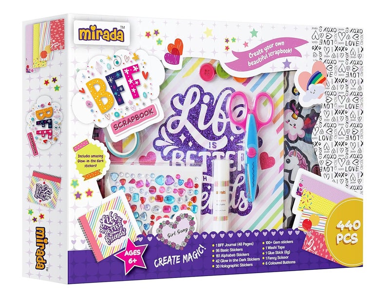 Mirada Art & Craft,BFF Scrapbook, Ideal Gift for Boys & Girls, 6+ (MAC2010) - Image 1