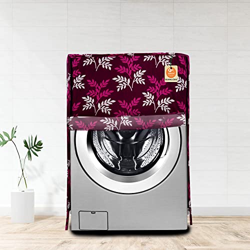 KANUSHI Industries® Washable & Dustproof Front Load Automatic Washing Machine Cover (Suitable for 6 Kg, 6.5 kg, 7 kg, 7.5 kg) (Purple-Small-LEVS-Front) - Image 1
