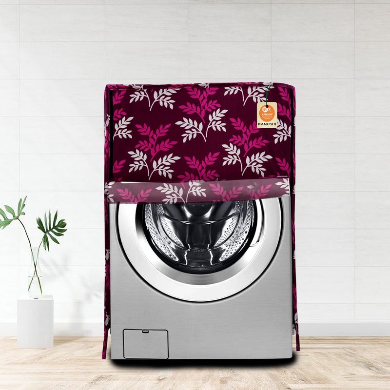 KANUSHI Industries® Washable & Dustproof Front Load Automatic Washing Machine Cover (Suitable for 6 Kg, 6.5 kg, 7 kg, 7.5 kg) (Purple-Small-LEVS-Front) - Image 5
