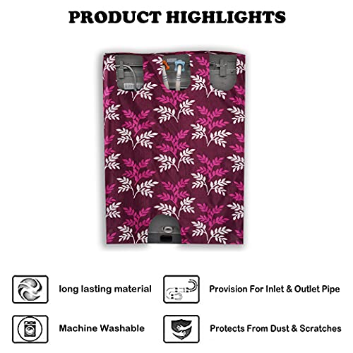 KANUSHI Industries® Washable & Dustproof Front Load Automatic Washing Machine Cover (Suitable for 6 Kg, 6.5 kg, 7 kg, 7.5 kg) (Purple-Small-LEVS-Front) - Image 4