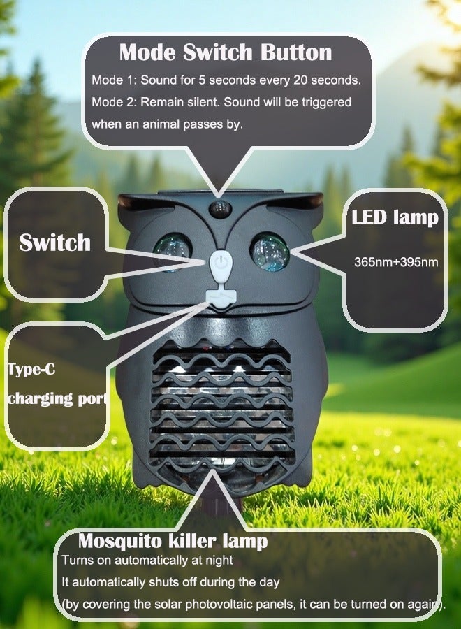 Solar Sentinel: Motion-Activated Animal Deterrent & Mosquito Killer Light - Image 2