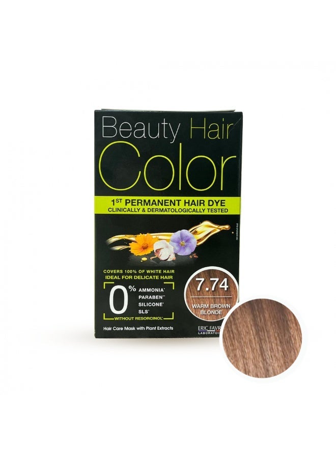 ERIC FAVRE – Beauty Hair Color 7.74 Warm Brown Blonde - Image 1