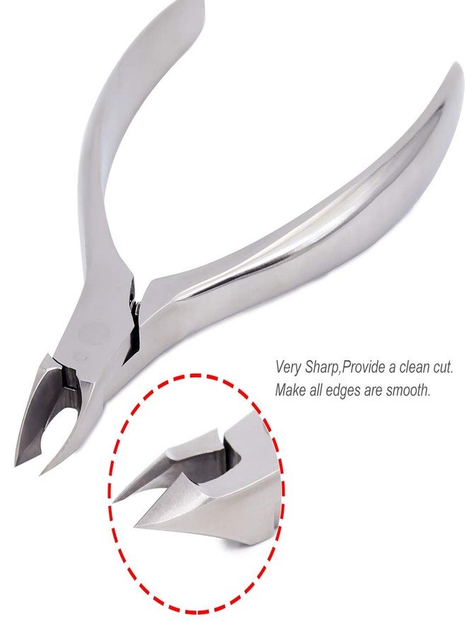 SZQHT Nail Clippers, SZQHT Precision Toenail Clipper Tool for Thick or Ingrown Toenails Heavy Duty Stainless Steel Toe Nail Clippers Includes Safety Tip Cover - Image 4