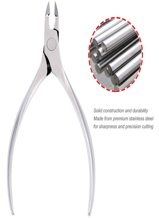 SZQHT Nail Clippers, SZQHT Precision Toenail Clipper Tool for Thick or Ingrown Toenails Heavy Duty Stainless Steel Toe Nail Clippers Includes Safety Tip Cover - Image 3