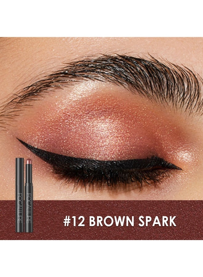 FOCALLURE Eyeshadow and Eyeliner Pen, Waterproof Eye Shadow Pencil, Hypoallergenic Eyeshadow, Highlighter Eye Liner, Multi-Dimensional eyes Look, - Image 3