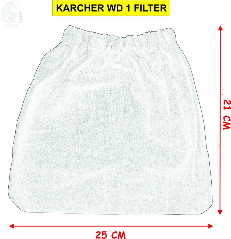 RODAK Reusable Vacuum Cleaner Filter Compatible with Karcher WD1 and Inalsa WD10 - Image 3