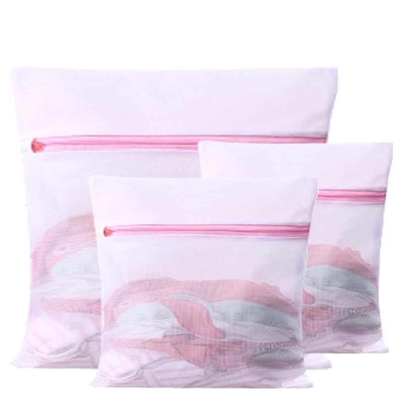 Giffy Fine Mesh Net Laundry Bag 3 Sizes Washing Machines Dirty Clothes Laundry Basket for Undergarments Clothes Organizer Laundry Mesh Bag for Home and Hotel - Image 1