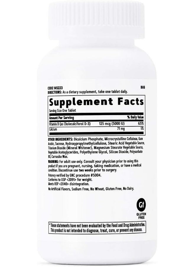 GNC Vitamin D-3 5000 Iu - Image 2
