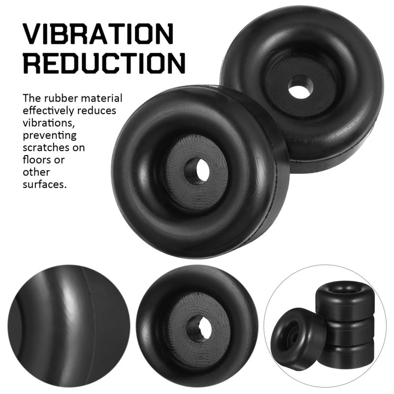 4 Pack Round Door Bumpers Replacement Anti Vibration Pads Secure Stable Easy Install - Image 4