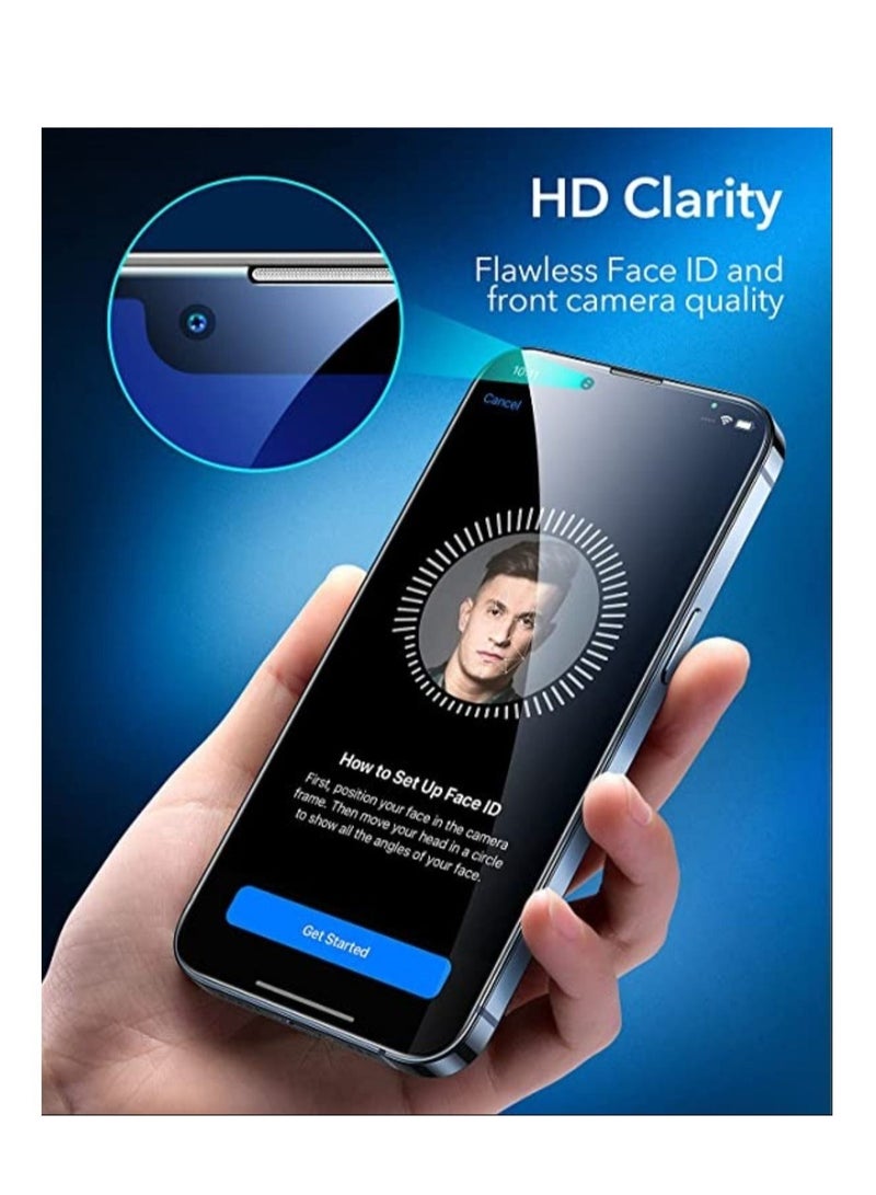 Privacy Screen Protector Compatible for iPhone 13 Pro Max Anti-Scratch Bubble Free Tempered Glass Anti Spy Protector Film Lens Screen Protector - Image 2