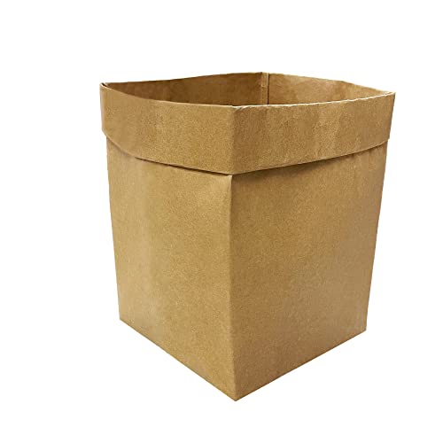 Prudance Washable Paper Storage Bags - Reusable Grocery Bags 6 x 11 Inches Kraft Plant Pots Home Storage Baskets Bread Fruit Packing - Image 1