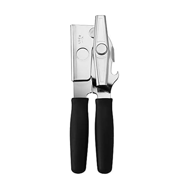 SwingAWay Portable Can Opener Features an Ergonimic Handle for Optimal Comfort and Builtin Bottle Opener for a 2in1 Tool Durable Cutting Wheel Black