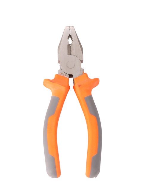 زرادية عادي برتقالي و رمادي - أداة قطع وإمساك الأسلاك مع هيكل فولاذي، طلاء مقاوم للصدأ، ومقبض مطاطي مقاوم للانزلاق - مثالية للأعمال الكهربائية، إصلاح المجوهرات، ومشاريع الأعمال اليدوية
