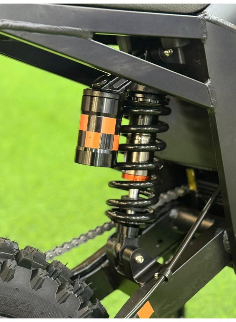 كي يو جي أو أو دراجة كهربائية من طراز Kugoo Wish 01 - محرك بدون فرشاة بقوة 1500 واط - بطارية 48 فولت 21 أمبير/ساعة - أقصى سرعة 50 كم/ساعة - مدى 45-50 كم - لون أسود - Image 5