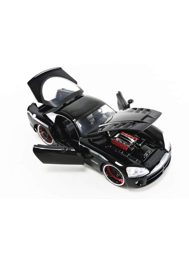 Jada Toys Fast & Furious 1:24 Letty's Dodge Viper SRT10 Die-Cast Car, Toys for Kids and Adults,Black - Image 5