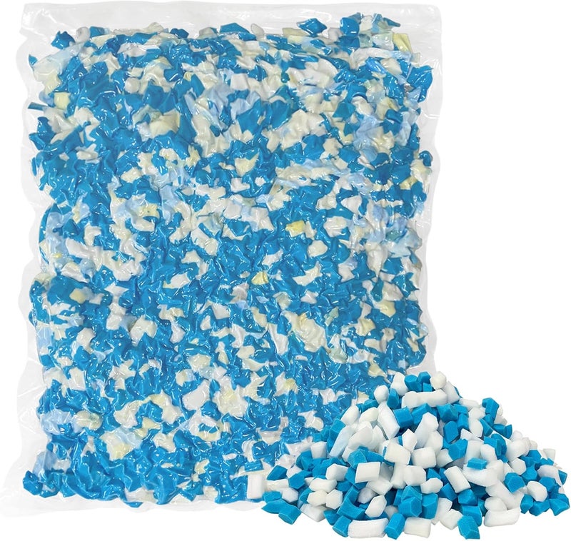 HONEHO 5 LBS Shredded Memory Foam Filling, Bean Bag Filler, Added Gel Particles Comfortable and Soft,Very Suitable for Filling Bean Bags, Pillows,Dog beds, Couch Cushion - Image 1