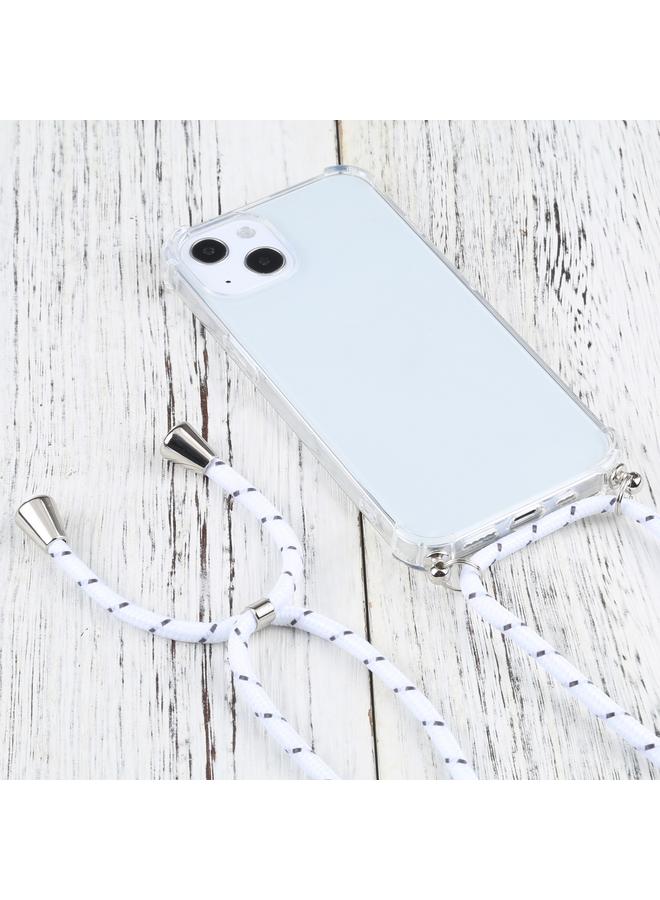 Zaboon Case For iPhone 13 mini Four-corner Shockproof Transparent TPU Protective Case with Lanyard - Image 2