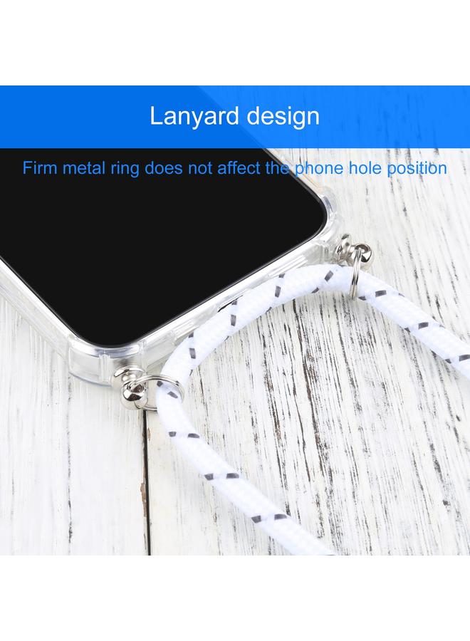 Zaboon Case For iPhone 13 mini Four-corner Shockproof Transparent TPU Protective Case with Lanyard - Image 5