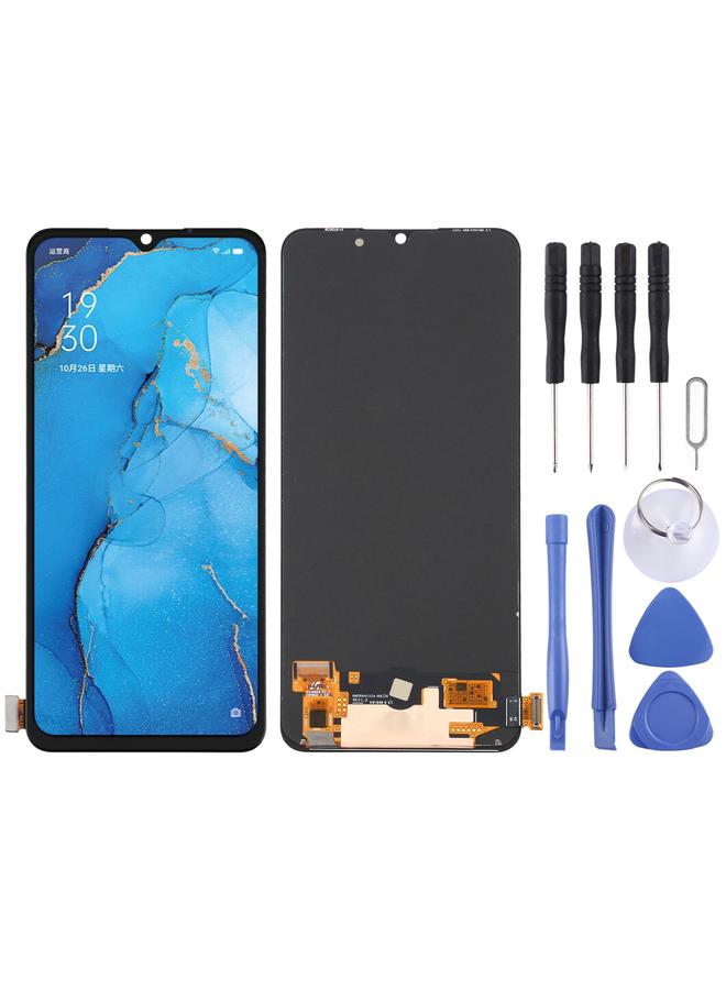 erorex Replacement Original AMOLED Material LCD Screen and Digitizer Full Assembly for OPPO Reno3 CPH2043 / A91/ PCPM00 / CPH2001 / CPH2021 / F15 / CPH2001 / Find X2 Lite / CPH2005 / K7 5G / F17 CPH2095 - Image 1