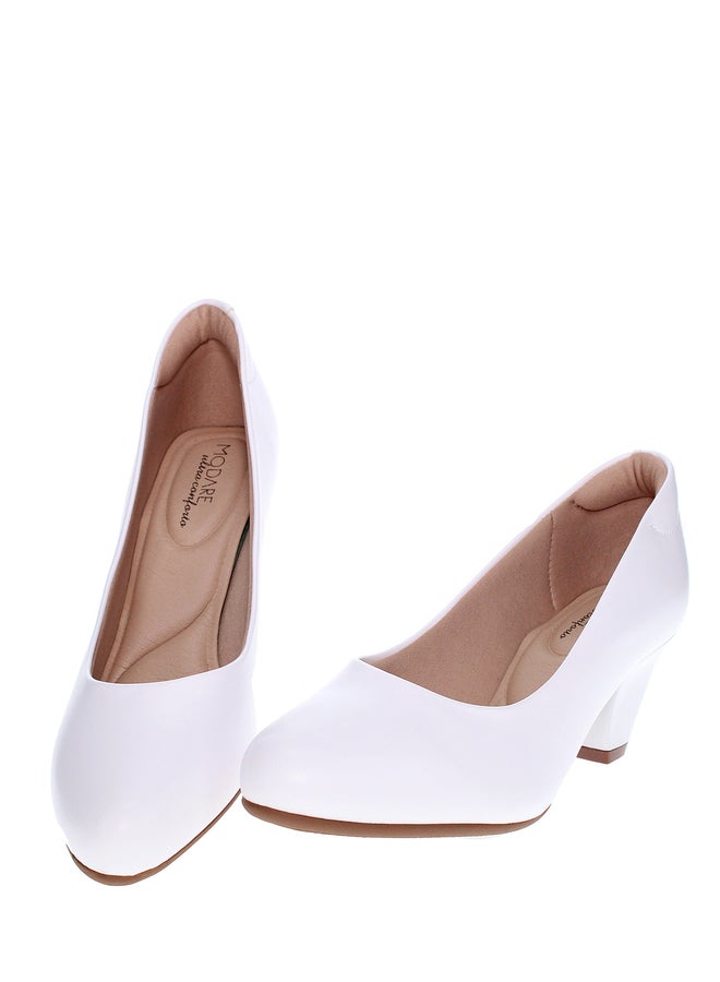 MODARE Solid Slip-On Wedge Heel Shoes - Image 4