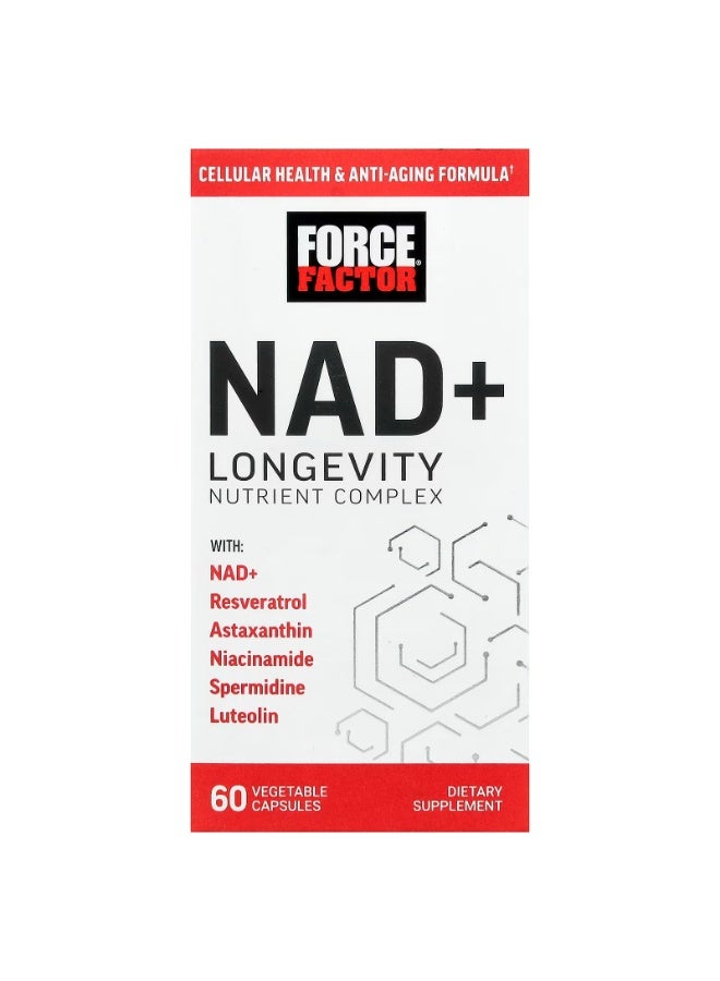 Force Factor NAD+ Longevity Nutrient Complex, 60 Vegetable Capsules - Image 1