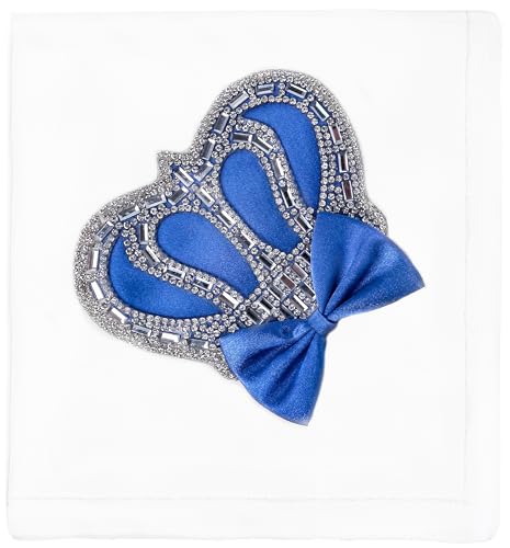 Lilax Baby Boy Newborn Crown Jewels Swaddle Receiving Blanket Royal Blue - Image 4